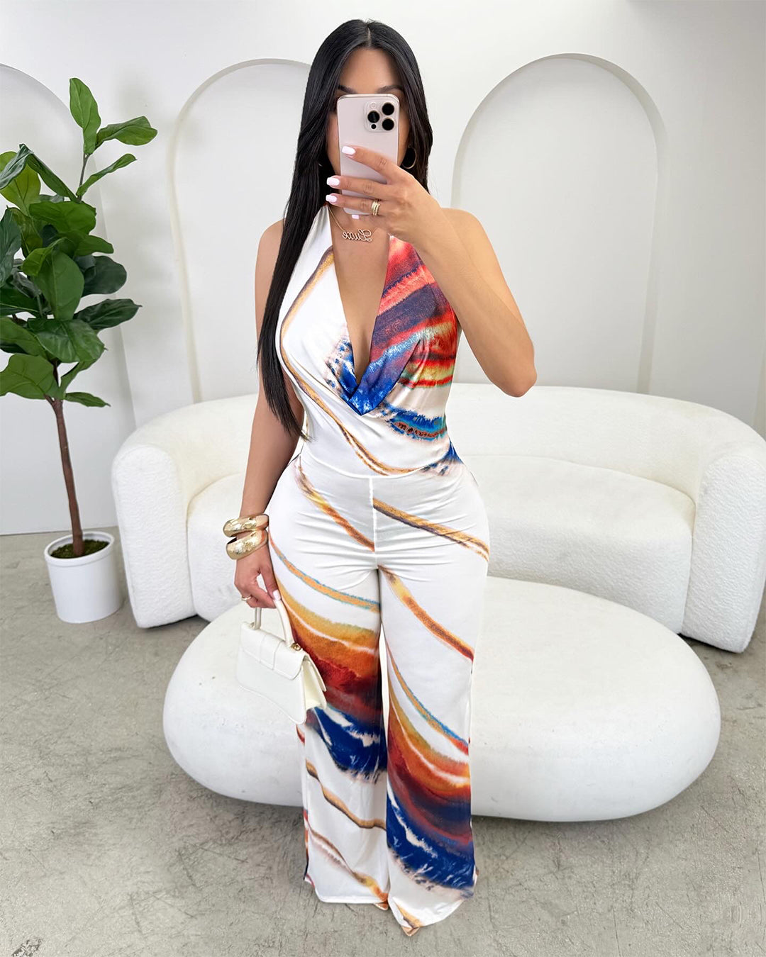 Watercolors Booty scrunch Jumpsuit