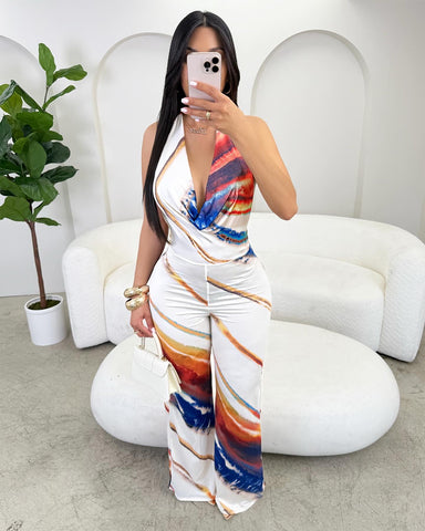 Watercolors Booty scrunch Jumpsuit