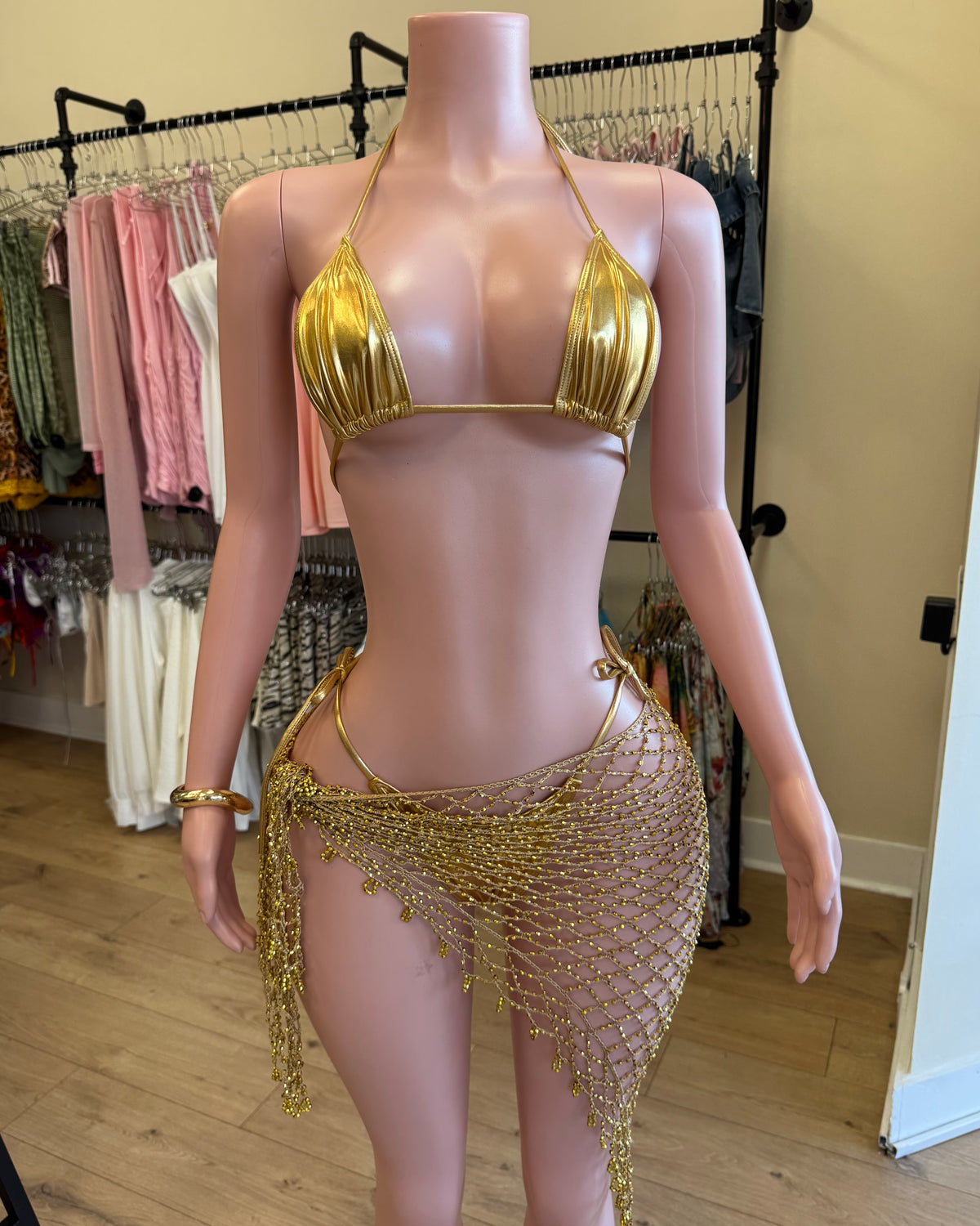 Gold Thong Bikini