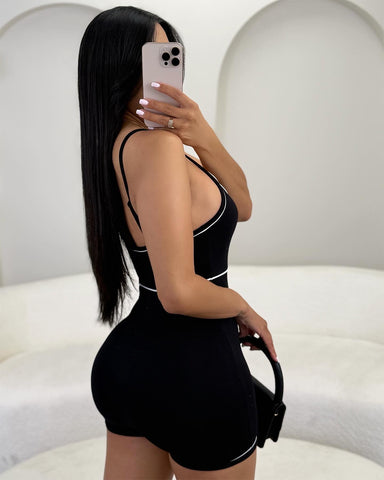 Stretchy Ribbed Romper