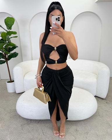 Midnight Date Maxi Set