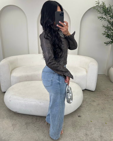 Steel Kiss Leather Jacket