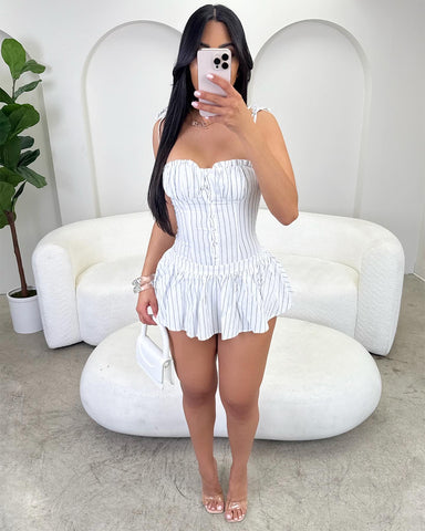 Angelina striped Minidress