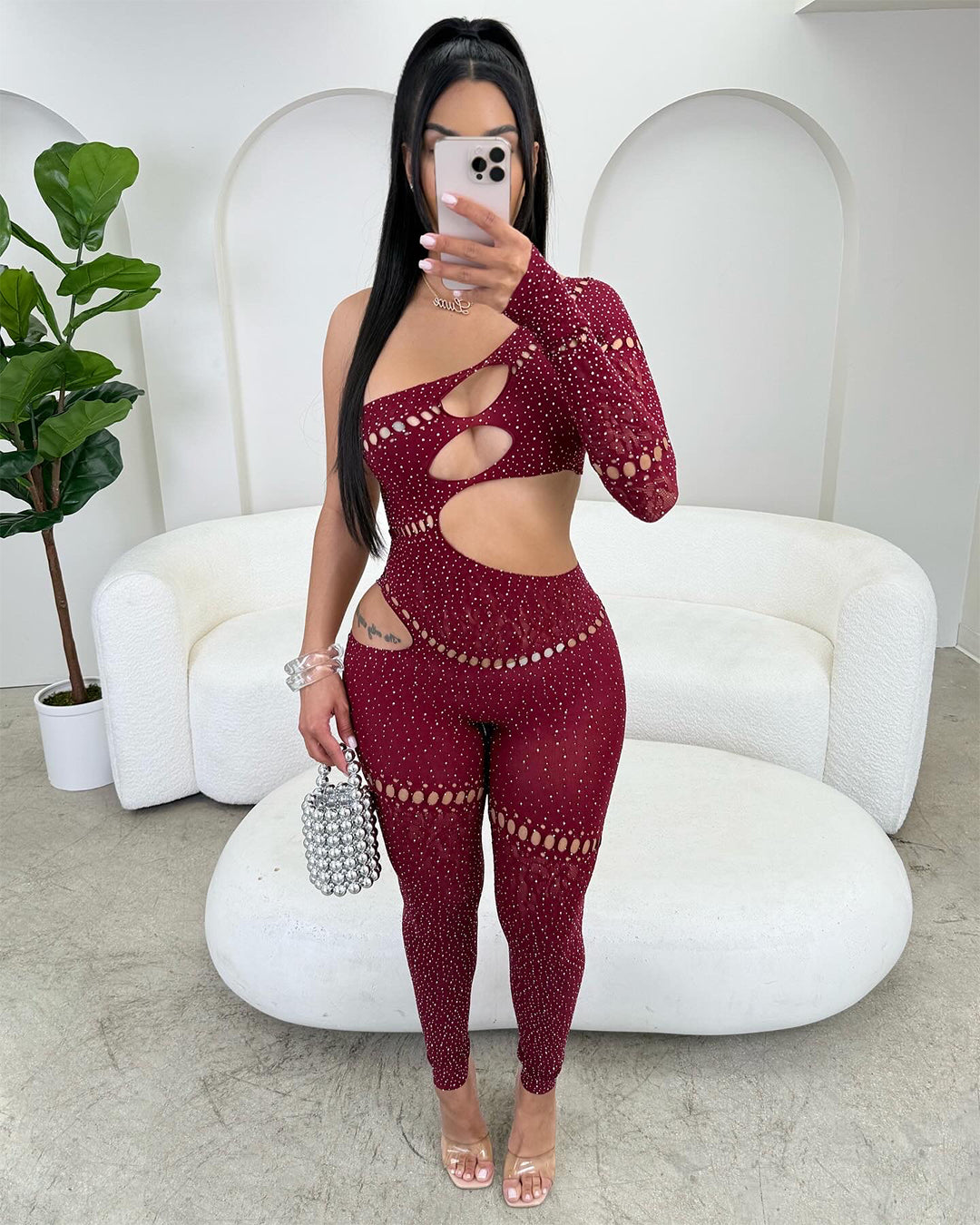Vegas Baby Jumpsuit (Red)