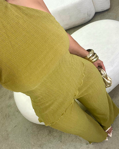 Aliyah Olive Pant Set