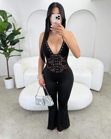 Own the Night Lace Jumpsuit