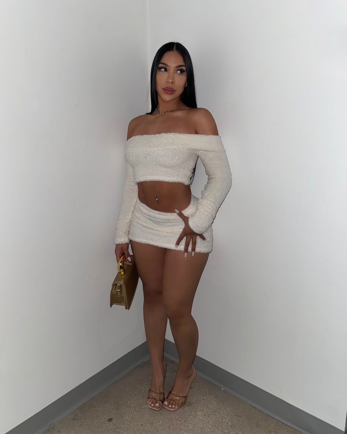 Fuzzy Feels Skirt Set