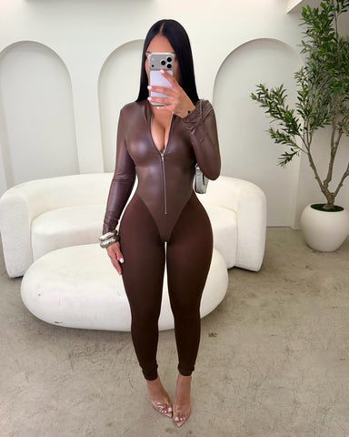 Mocha Temptation Jumpsuit