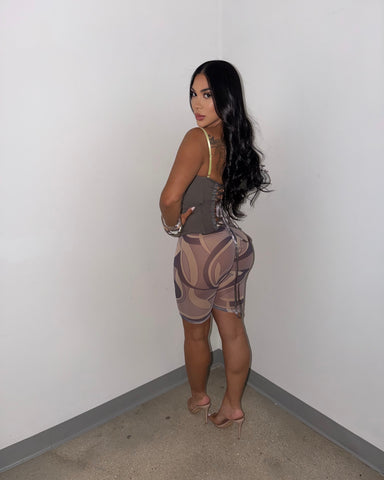 Pretty In Layers Corset (Gray)