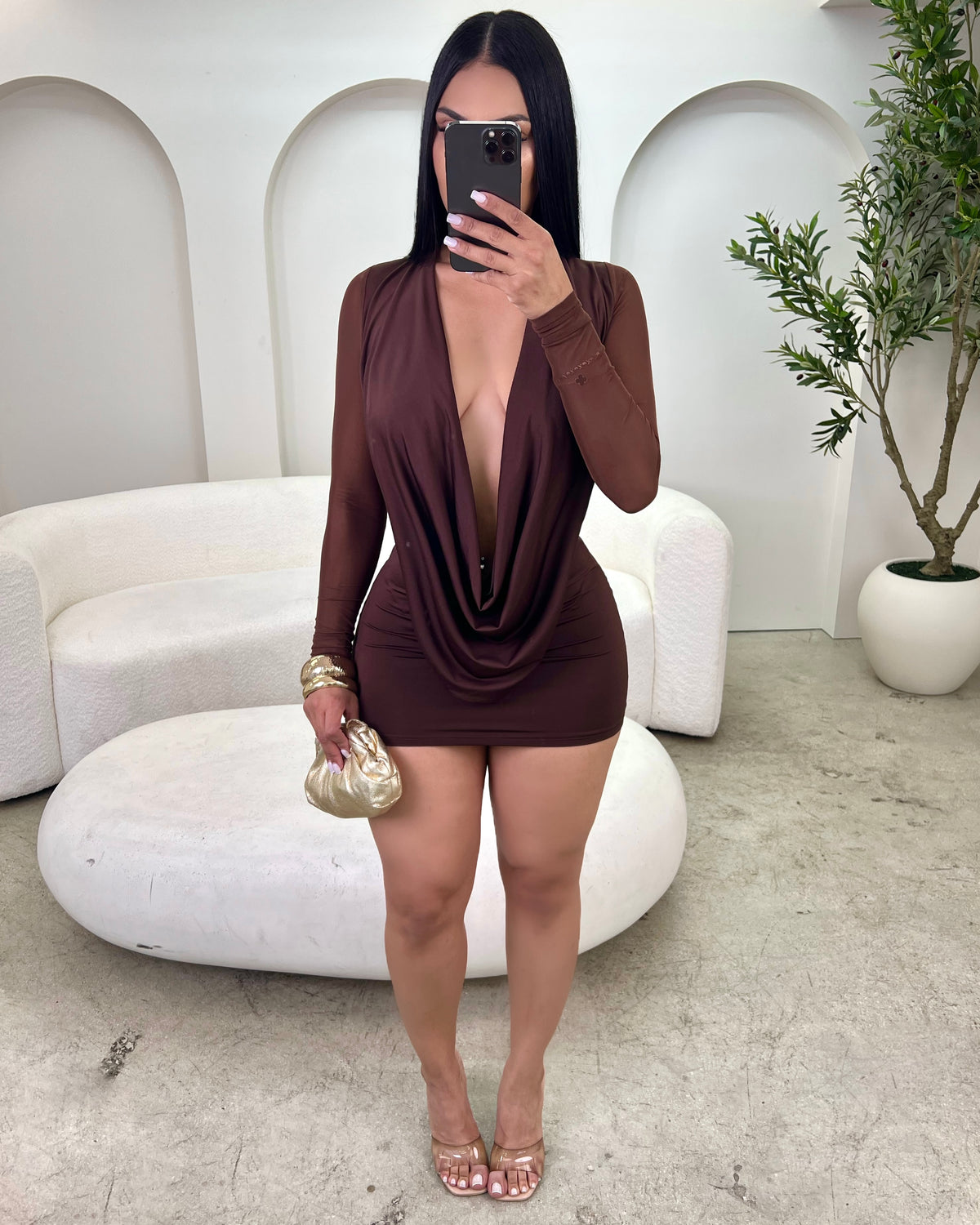 Mocha Love Mini Dress