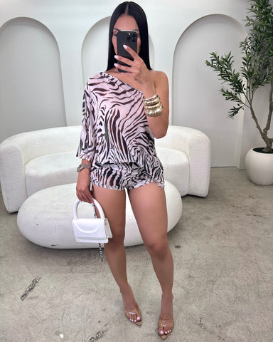 Safari Whisper Ruched Short Set