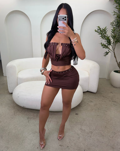 Chrome Temptation Skirt Set