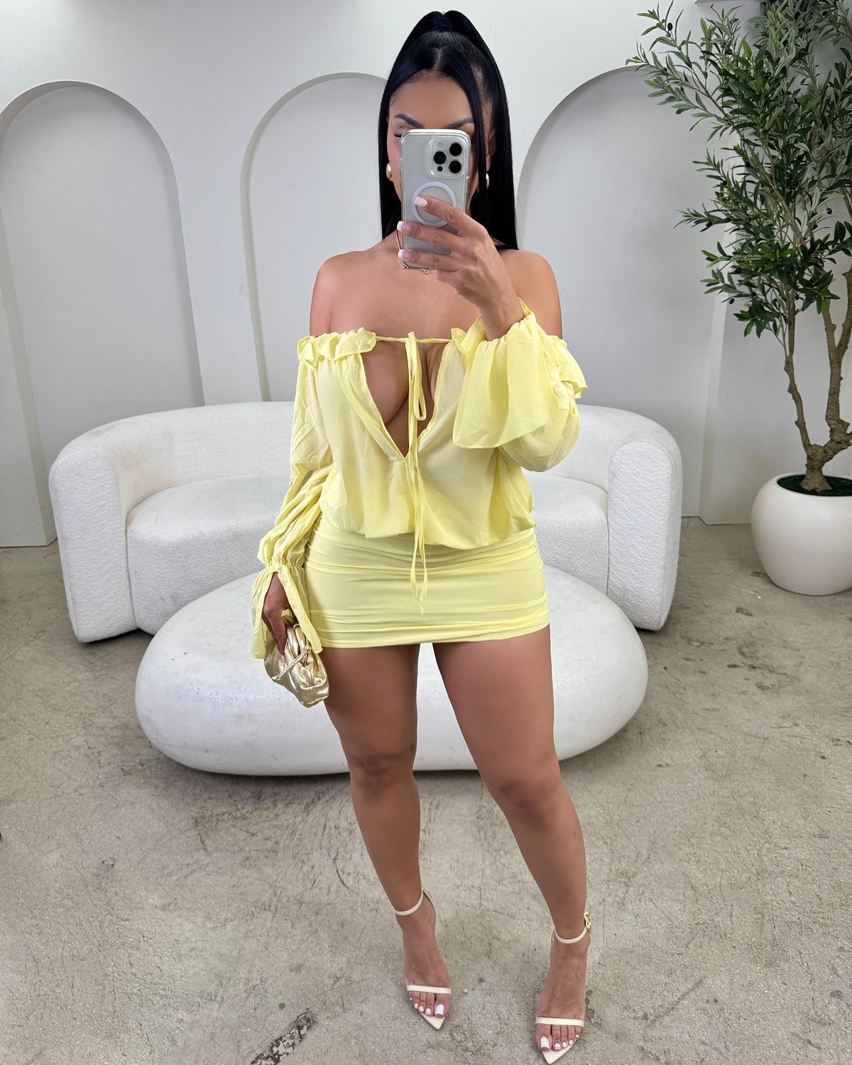 Sweet Sunshine Ruffled Mini