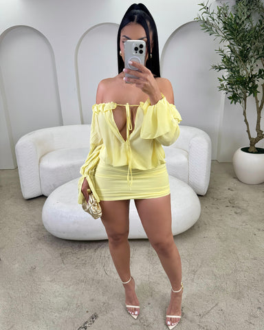 Sweet Sunshine Ruffled Mini
