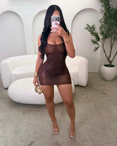 Mocha Slip Dress