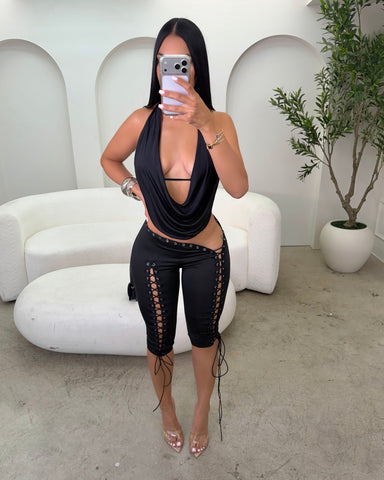 Black Drape Top