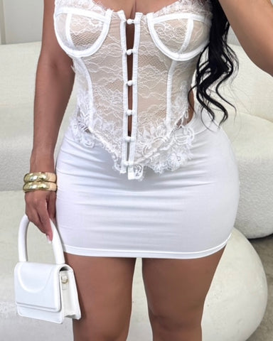 Basic White Mini Skirt