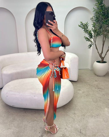 Sunsets In Paradise 3 Pc Bikini Set