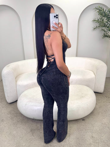 Trendy Acid Wash Jumpsuit