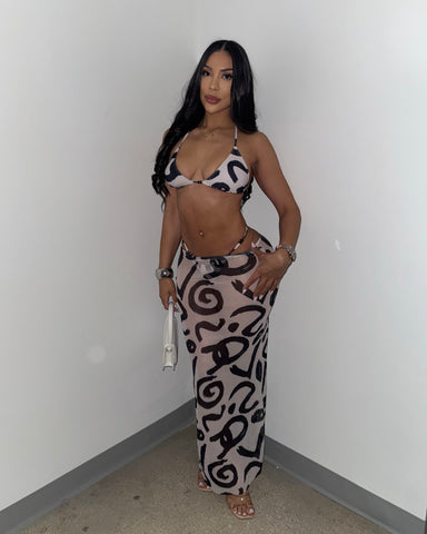 Prints & Beach Clubs Bikini Set