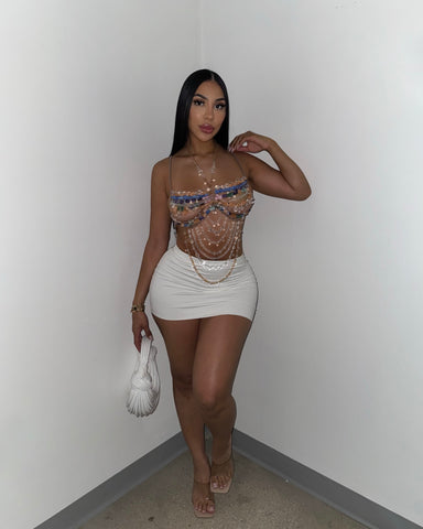 Crystal Kiss Beaded Top