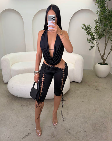 Black Drape Top