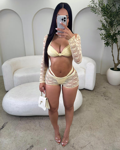 Lemon Lace Set