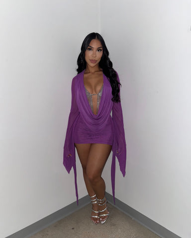 Sheer Love Mesh Mini (Teal) (Purple)