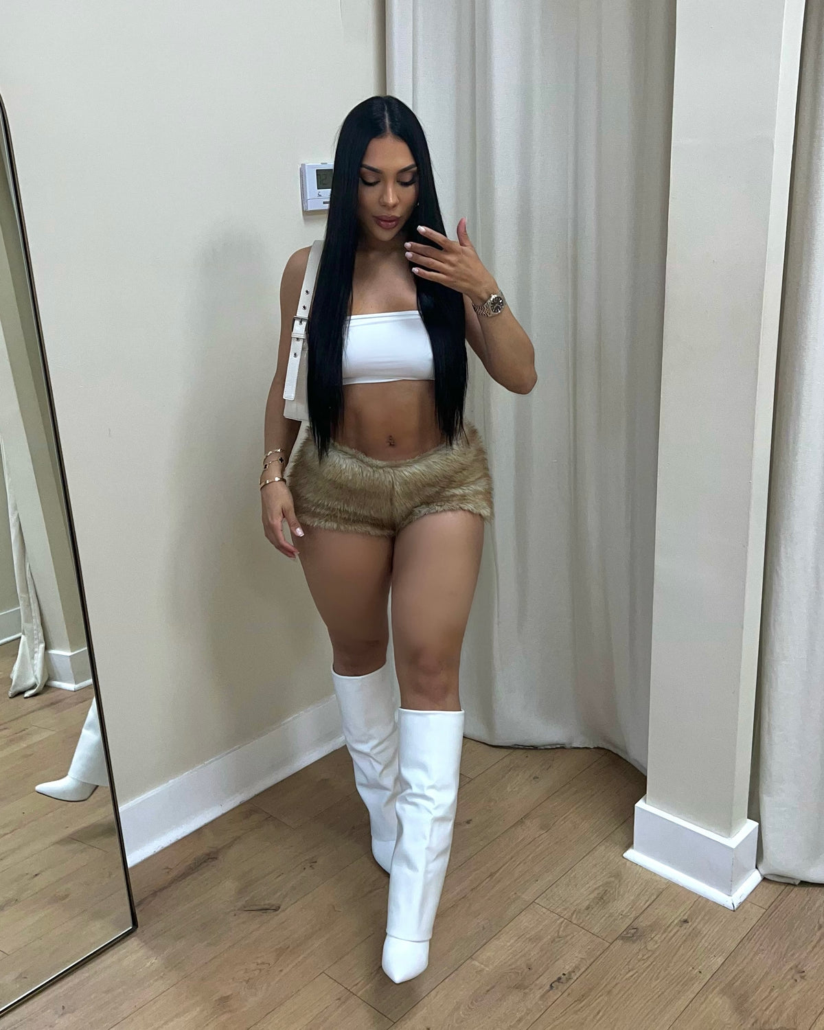 Chestnut Charm Mini Shorts