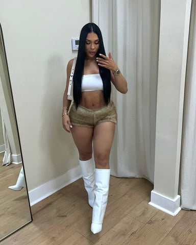 Chestnut Charm Mini Shorts