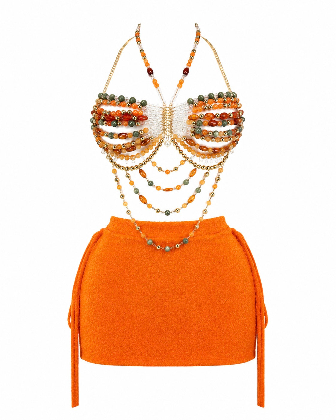 Beaded Vacation Sets (Skirt + Beaded Top)