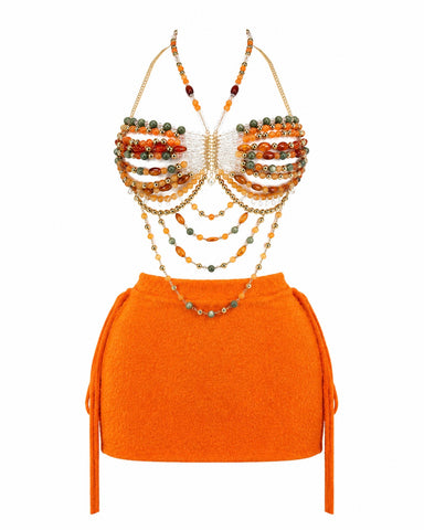 Beaded Vacation Sets (Skirt + Beaded Top)