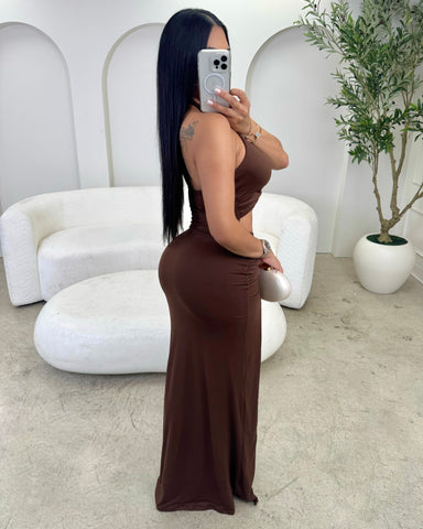 Pretty In Mocha Maxi Dress