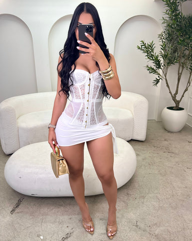 Femme Fatal Corset (White)