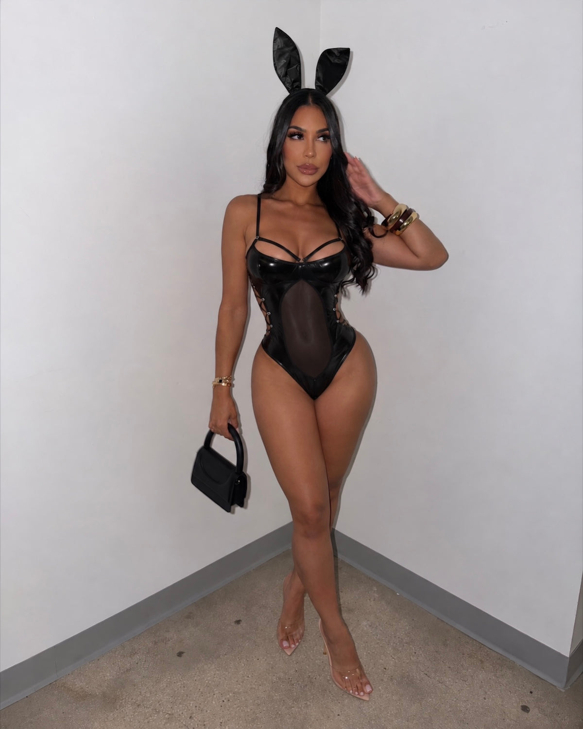 Sexy Latex Bunny Costume
