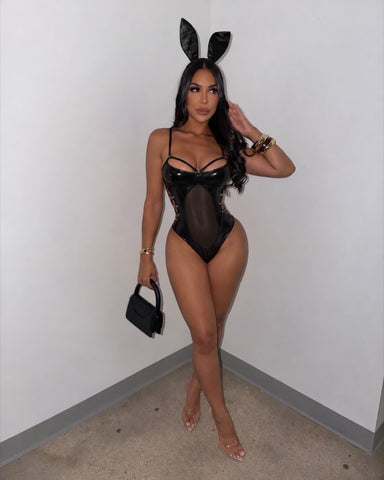 Sexy Latex Bunny Costume