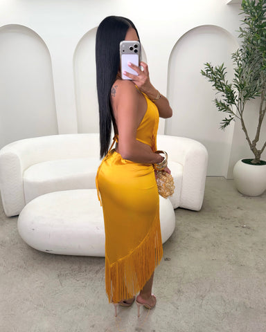 Golden Hour Fringe Midi