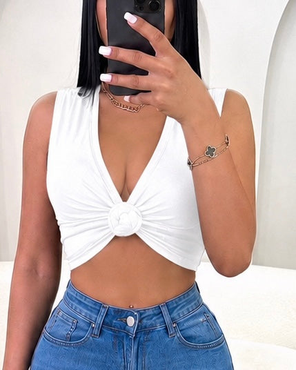Knot Yours Crop (White)