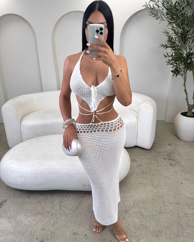 Coastal Muse Crochet Maxi