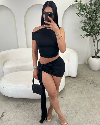 Martini Me Skirt Set (Black)