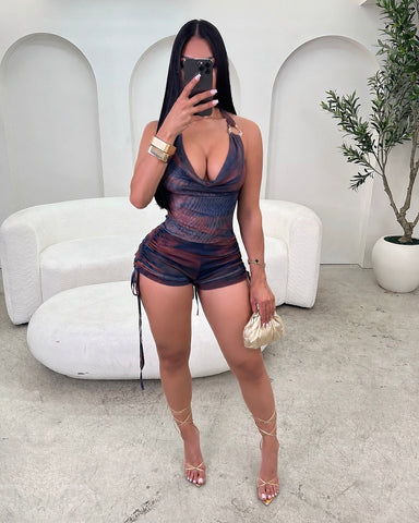 Nightfall Ruched Romper