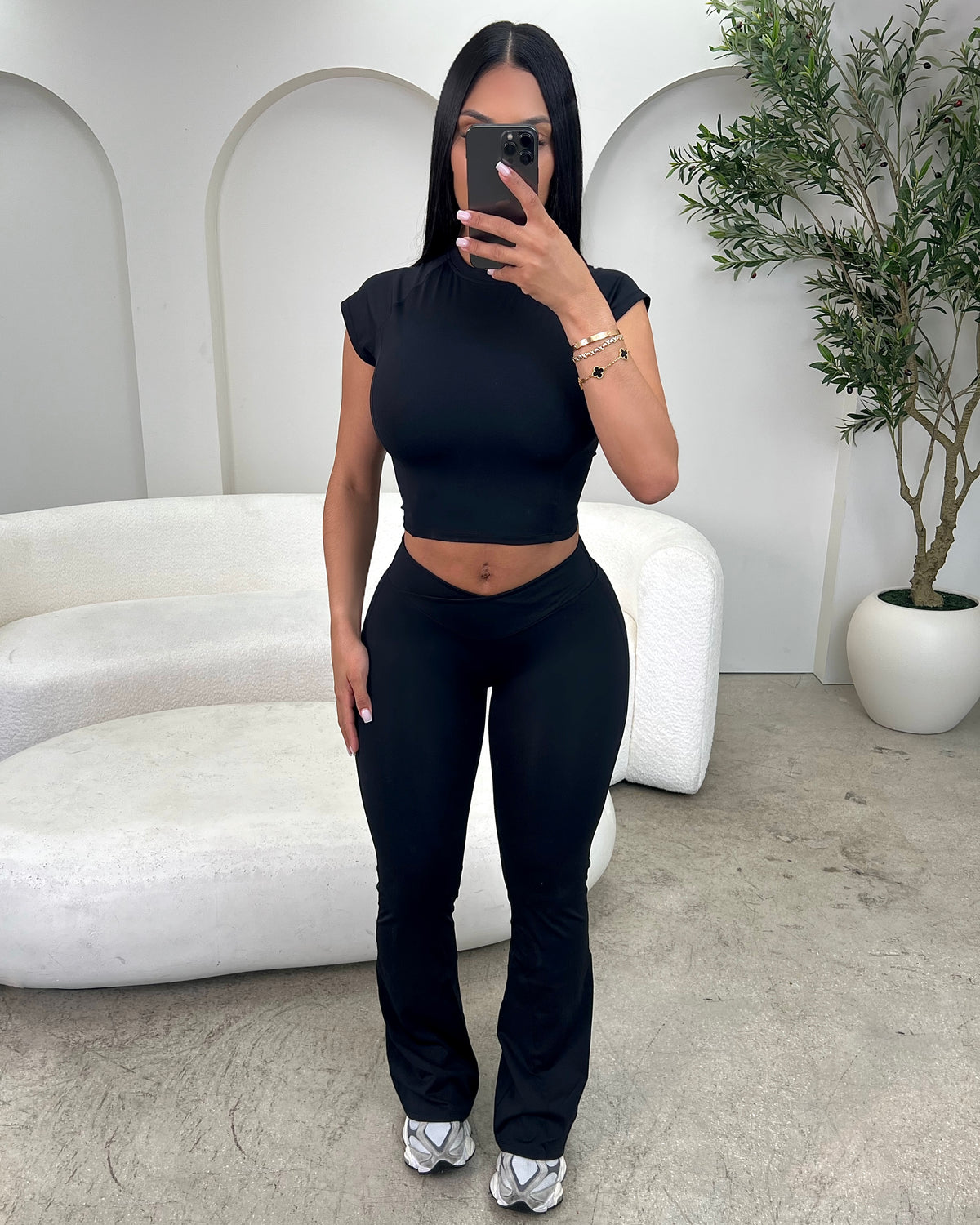 Black Flare Gym Set