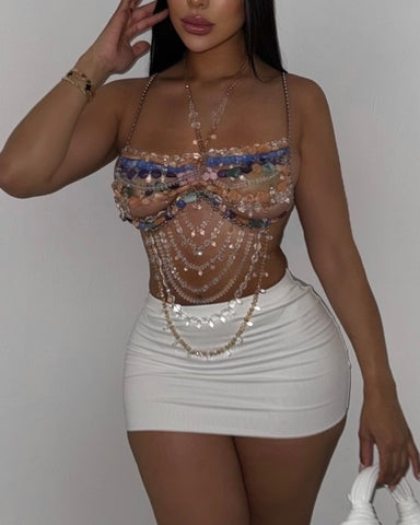 White Mini Skirt (Double Lined)