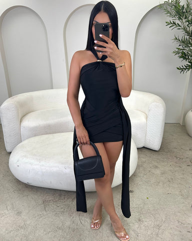 Noire Temptations Mini Dress