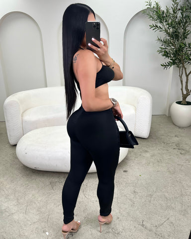 Amanece Pant Set (Black)