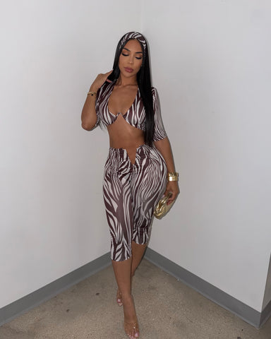 Cocoa Amore Capri Set (Headband Included)