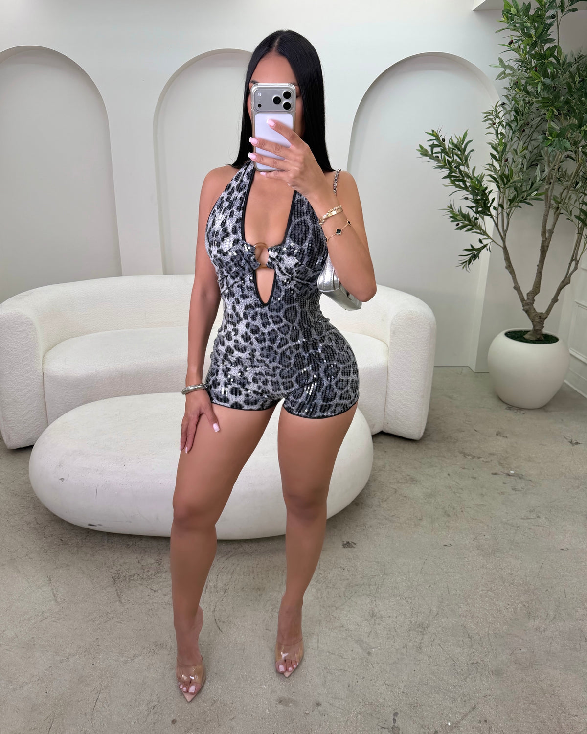 Afterglow Leopard Romper