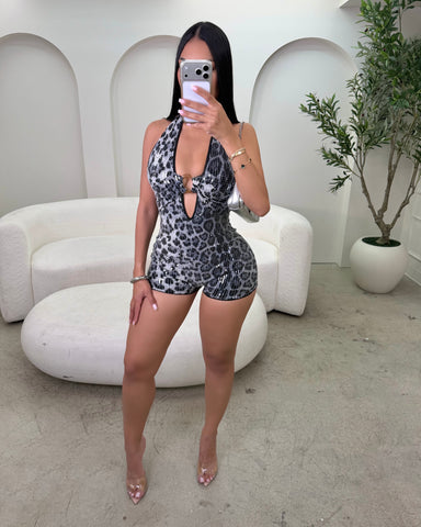 Afterglow Leopard Romper