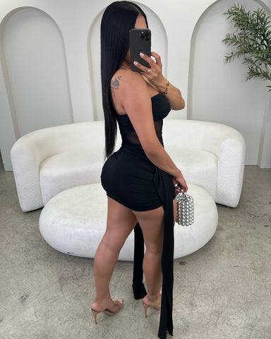 Strapless Little Black Mini
