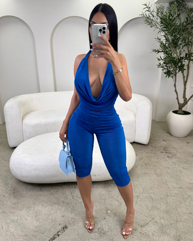 Give Me The Blues Romper